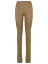 Adidas By Stella Mccartney Army Polyester Blend Trousers In Brown