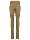 Adidas By Stella Mccartney Army Polyester Blend Trousers In Brown