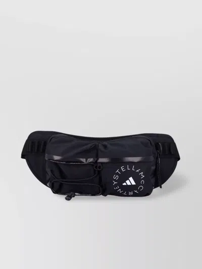 Adidas By Stella Mccartney Asmc Adjustable Strap Waist Pouch In Black