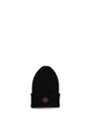 Adidas By Stella Mccartney Ribbed Beanie In Black/apsior
