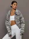 Adidas By Stella Mccartney Asmc Item Jacket Printed In Gray