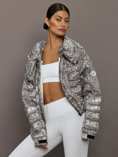 Adidas By Stella Mccartney Asmc Item Jacket Printed In Gray
