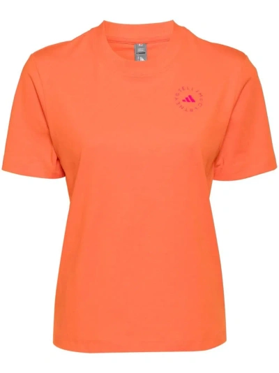 Adidas By Stella Mccartney Asmc Rel Tee In Orange