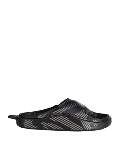 Adidas By Stella Mccartney Asmc Slide Woman Sandals Black Size 6 Rubber