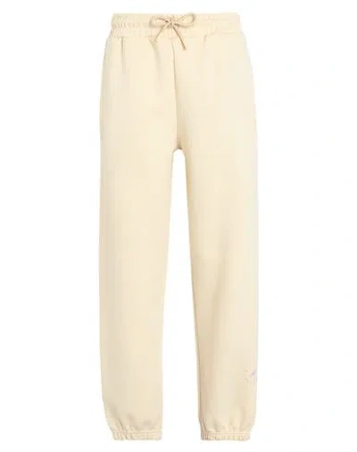 Adidas By Stella Mccartney Asmc Sweatpant Woman Pants Cream Size L Organic Cotton, Recycled Polyeste In White
