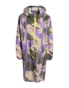Adidas By Stella Mccartney Asmc Tna Pon Woman Overcoat Military Green Size S/m Recycled Polyester In Green