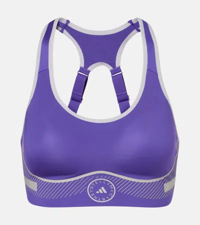 Adidas By Stella Mccartney Asmc Tpa Sports Bra In Purple