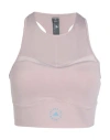 Adidas By Stella Mccartney Asmc Tpr Crop Woman Top Blush Size M Recycled Polyester, Recycled Elastan In Pink