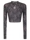 Adidas By Stella Mccartney True Purpose Training Long Sleeve Crop Top In Black