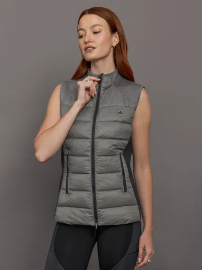 Adidas By Stella Mccartney Asmc Truenature Golf Vest In Gray