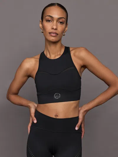 Adidas By Stella Mccartney Asmc Truepace Running Crop In Black