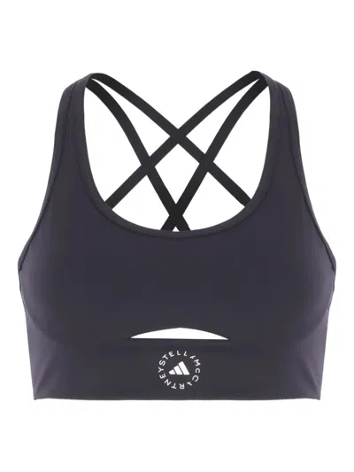 Adidas By Stella Mccartney Asmc Tst Bra In Black