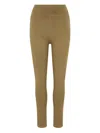 Adidas By Stella Mccartney Army Polyester Blend Leggings In Brown