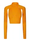 Adidas By Stella Mccartney Cropped Performance Tank Top In Orange