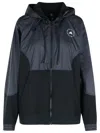 Adidas By Stella Mccartney Black Cotton Blend Sweatshirt In Black