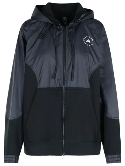 ADIDAS BY STELLA MCCARTNEY ADIDAS BY STELLA MCCARTNEY BLACK COTTON BLEND SWEATSHIRT