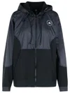 Adidas By Stella Mccartney Black Cotton Blend Sweatshirt In Black