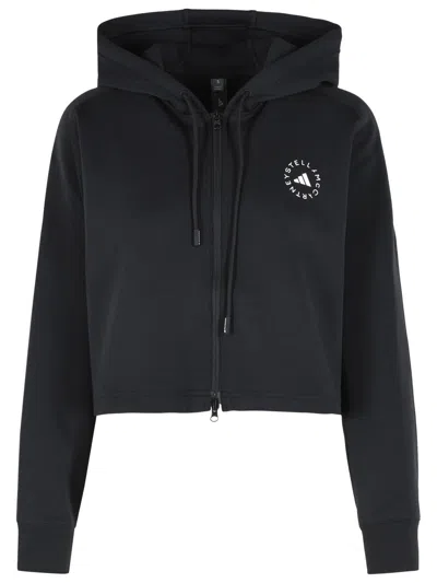 Adidas By Stella Mccartney Black Cotton Blend Sweatshirt