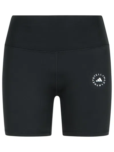 Adidas By Stella Mccartney Black Polyester Blend Training Shorts