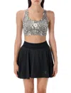 Adidas By Stella Mccartney Adidas By Stella Mc Cartney Top Grey In Silver