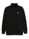 Adidas By Stella Mccartney By Stella Mccartney Turtleneck Sweatshirt In Negro