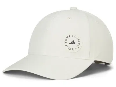 Adidas By Stella Mccartney Cap Jz5519 Caps Almond Milk/smc Utility Black: One Size In White