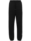 Adidas By Stella Mccartney Printed Organic Cotton-jersey Track Pants In Black