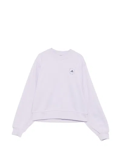Adidas By Stella Mccartney Adidas By Stella Mc Cartney Cotton Crewneck Sweatshirt In White