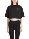 Adidas By Stella Mccartney Adidas By Stella Mc Cartney Organic Cotton Cropped T Shirt