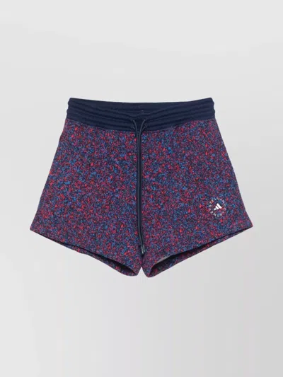 ADIDAS BY STELLA MCCARTNEY COTTON LOGO DRAWSTRING WAISTBAND SHORTS