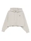 Adidas By Stella Mccartney Cropped Hoodie In Neutral