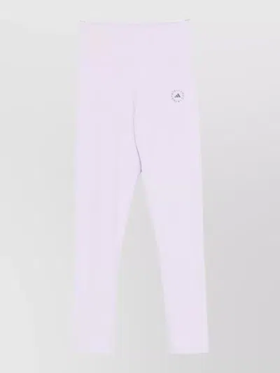 Adidas By Stella Mccartney Cropped Leggings High Waistband Stretch Fit In White