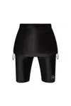 Adidas By Stella Mccartney Roll-top Cycling Shorts In Black