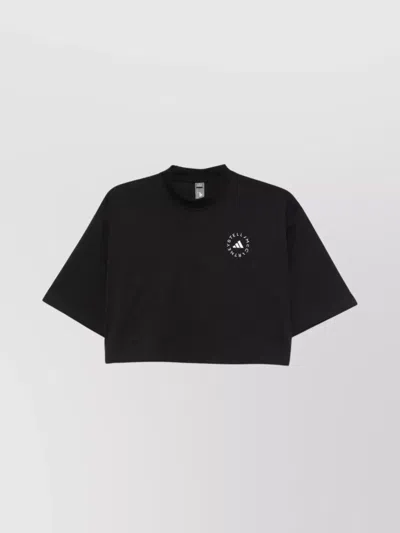 ADIDAS BY STELLA MCCARTNEY CROPPED ORGANIC COTTON T-SHIRT