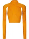 Adidas By Stella Mccartney Cropped Performance Tank Top In Orange