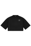 Adidas By Stella Mccartney Cropped T-shirt In Black
