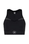 Adidas By Stella Mccartney Asmc True Purpose Crop Training Bra Top In Black