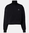 Adidas By Stella Mccartney Cropped Track Jacket In Black