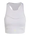 Shop Adidas By Stella Mccartney Logo-print Sports Bra In White