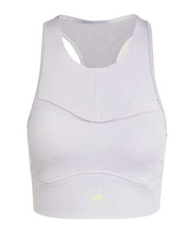 Adidas By Stella Mccartney Cropped Training Top In White