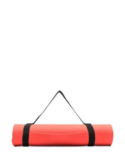 Adidas By Stella Mccartney Debossed Pattern Yoga Mat In Orange