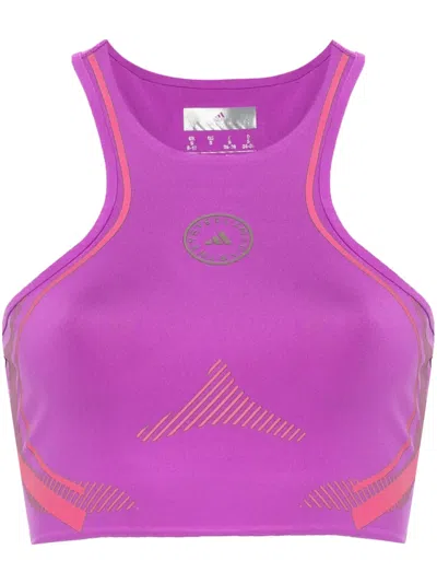 Adidas By Stella Mccartney Detachable-sleeve Cropped Top In Pink