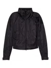 Adidas By Stella Mccartney Drawstring High-neck Jacket In Black