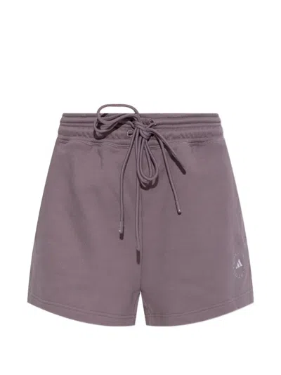 Adidas By Stella Mccartney Drawstring Track Shorts In Gray