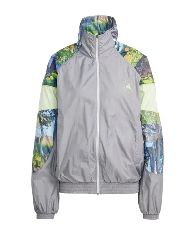 Adidas By Stella Mccartney Earth Collage Jacket In Gray
