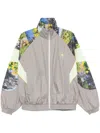 Adidas By Stella Mccartney Earth Collage Jacket In Grey