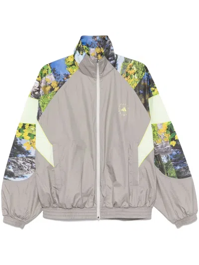 Adidas By Stella Mccartney Earth Collage Jacket In Grey