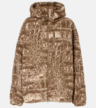Adidas By Stella Mccartney Printed Fleece Jacket In Multi