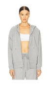 Adidas By Stella Mccartney Adidas By Stella Mc Cartney Logo Organic Cotton Hoodie In 中杂灰色