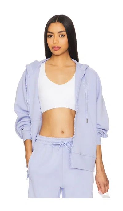 Adidas By Stella Mccartney Full Zip Hoodie In Violet Tone